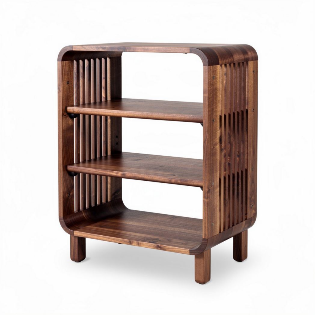 Étagère en bois naturel 80 x 40 x 120 cm pour rangement et décoration