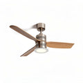 Ventilateur de plafond en bois et métal avec éclairage intégré 60 x 60 x 30 cm